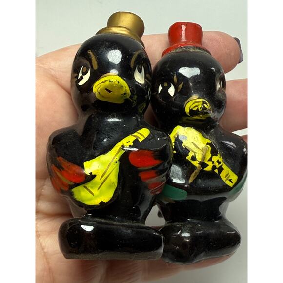 Vintage Lot Made in Japan Redware Figurines Anthropomorphic Frog Ladybug Birds - Picture 11 of 12